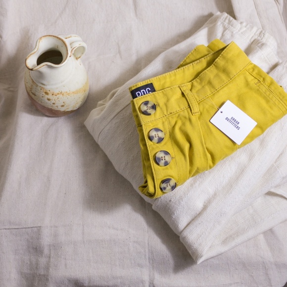Urban Outfitters Pants - 🕶️ nwt urban outfitters mustard high rise shorts